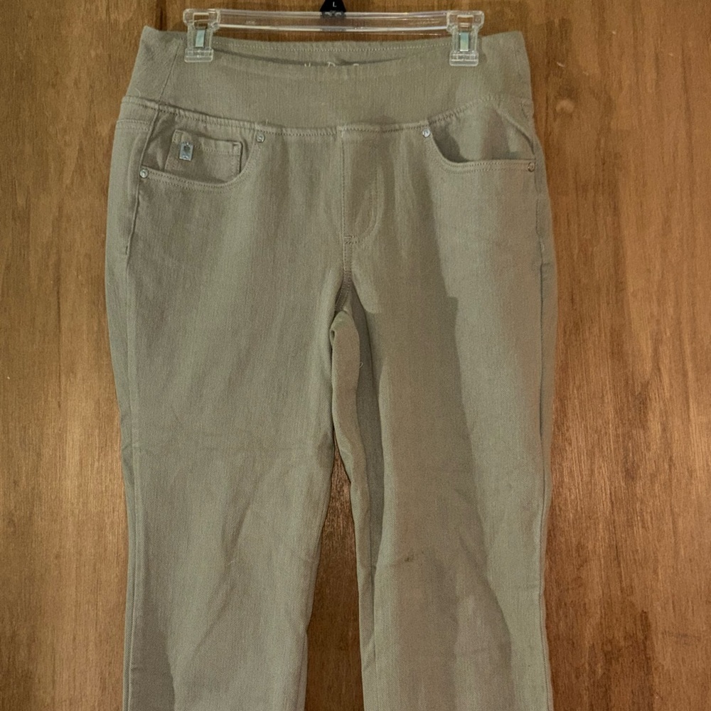 Belle by Kim Gravel cropped stretchy jeans